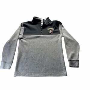 Champion Florida State Seminoles FSU 1/4 Zip Pullover Men’s Small Gray NCAA